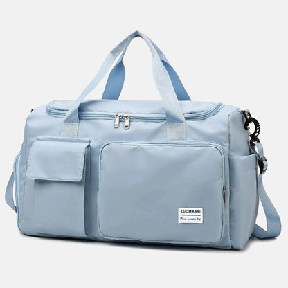 Versatile Large Capacity Weekender Duffle Bag with Shoe Compartment - Perfect for Travel and Fitness!