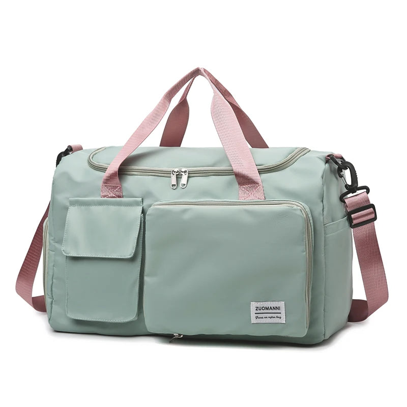 Versatile Large Capacity Weekender Duffle Bag with Shoe Compartment - Perfect for Travel and Fitness!