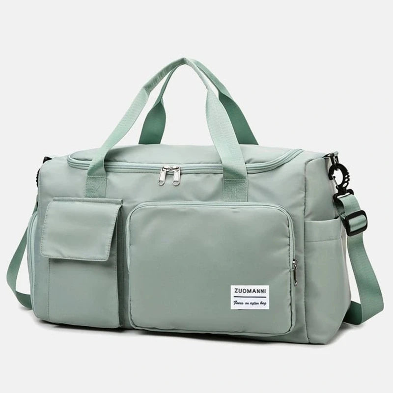Versatile Large Capacity Weekender Duffle Bag with Shoe Compartment - Perfect for Travel and Fitness!